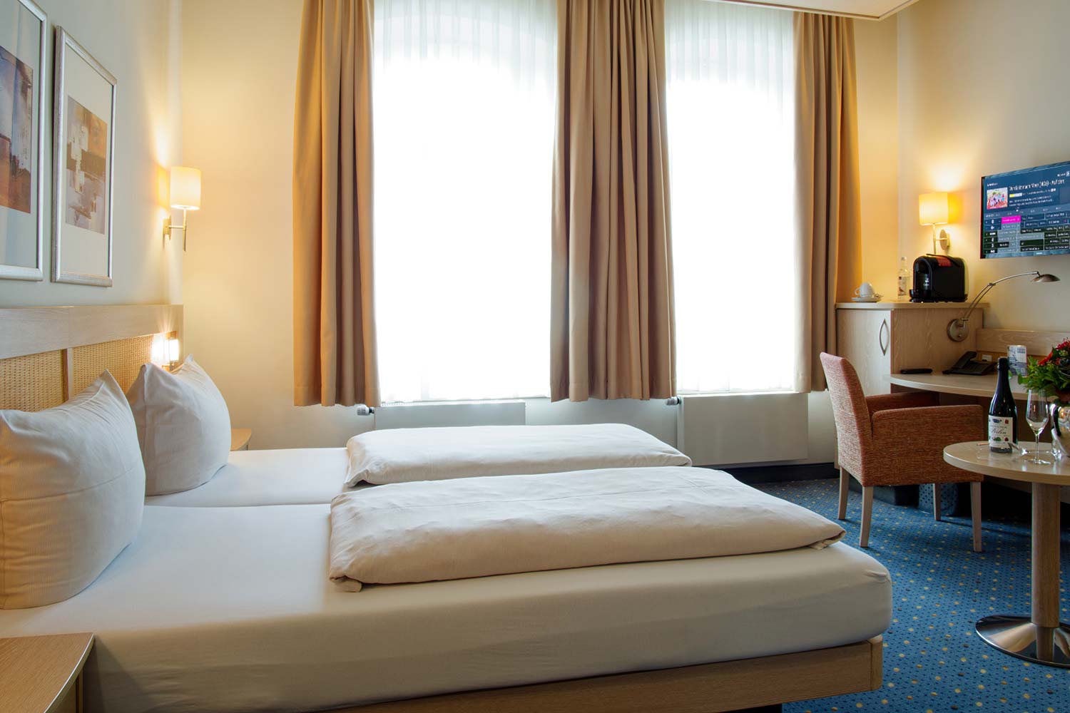 Hochwertig ausgestattetes Superior Zimmer im Hotel von Euch in Meppen