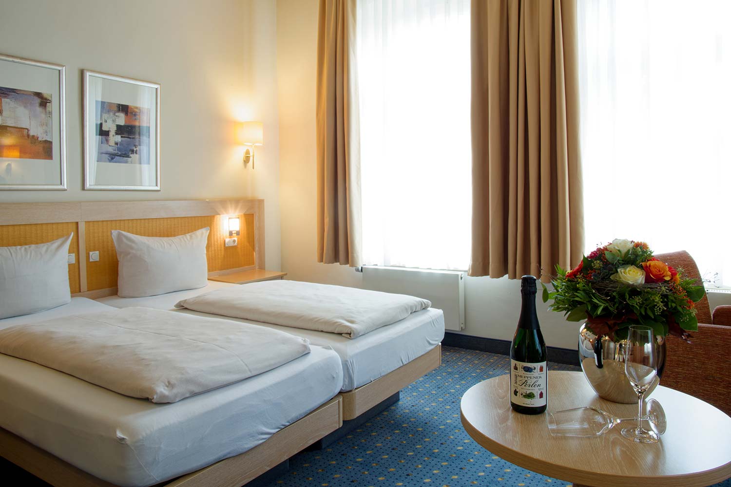 Stilvolles Superior Zimmer im Hotel von Euch in Meppen mit großzügiger Ausstattung